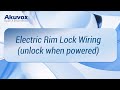 [Wiring]Electric Rim Lock Wiring (unlock when powered)
