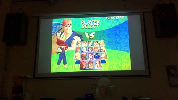 Compilation Street Fighter on Recalbox Raspberry Pi 3 projector  retro games