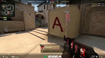 ESEA.net COTW: Mirage A Site Double Spray Ace