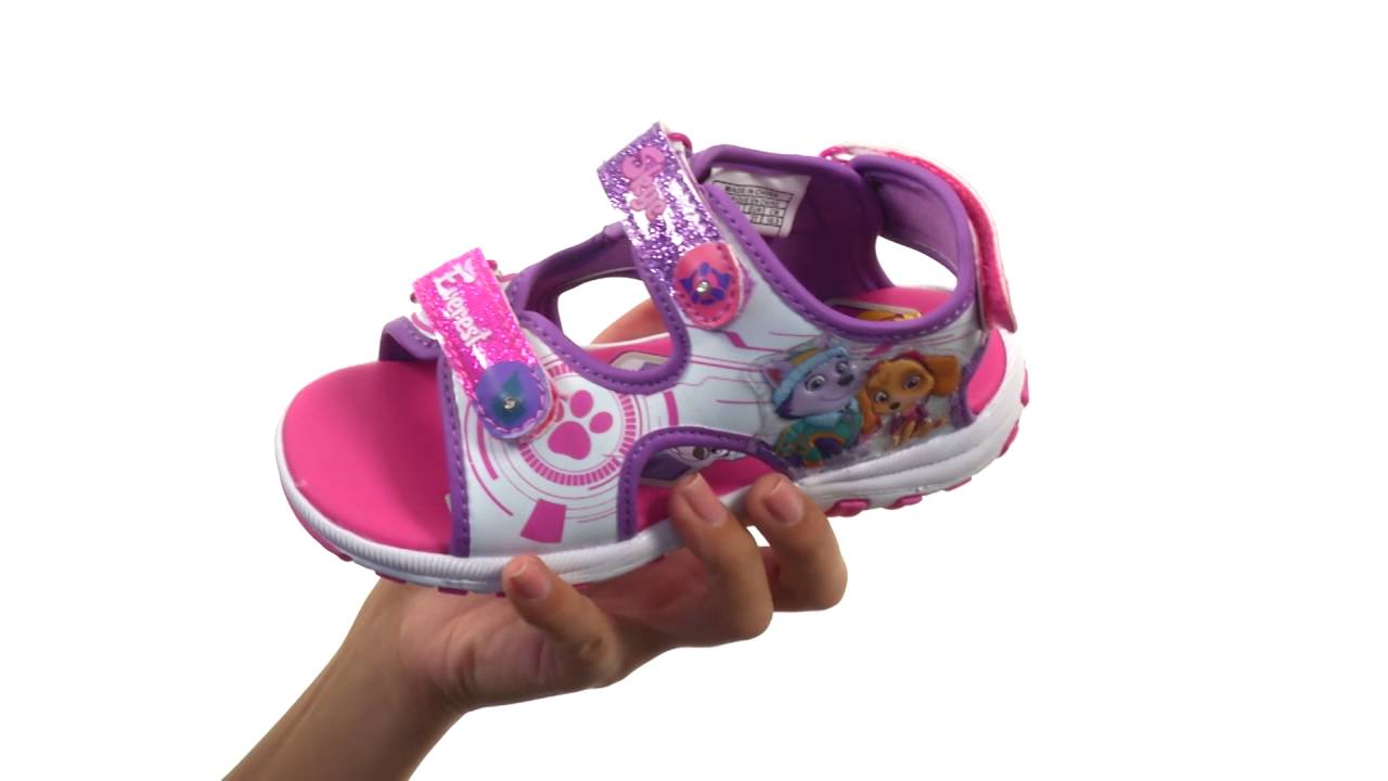 paw patrol sandals with lights