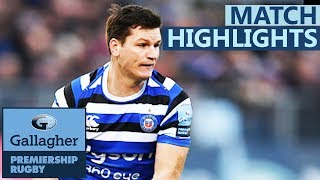 Bath 23-16 Leicester | Burns Faces His Old Club | Gallagher Premiership - Highlights