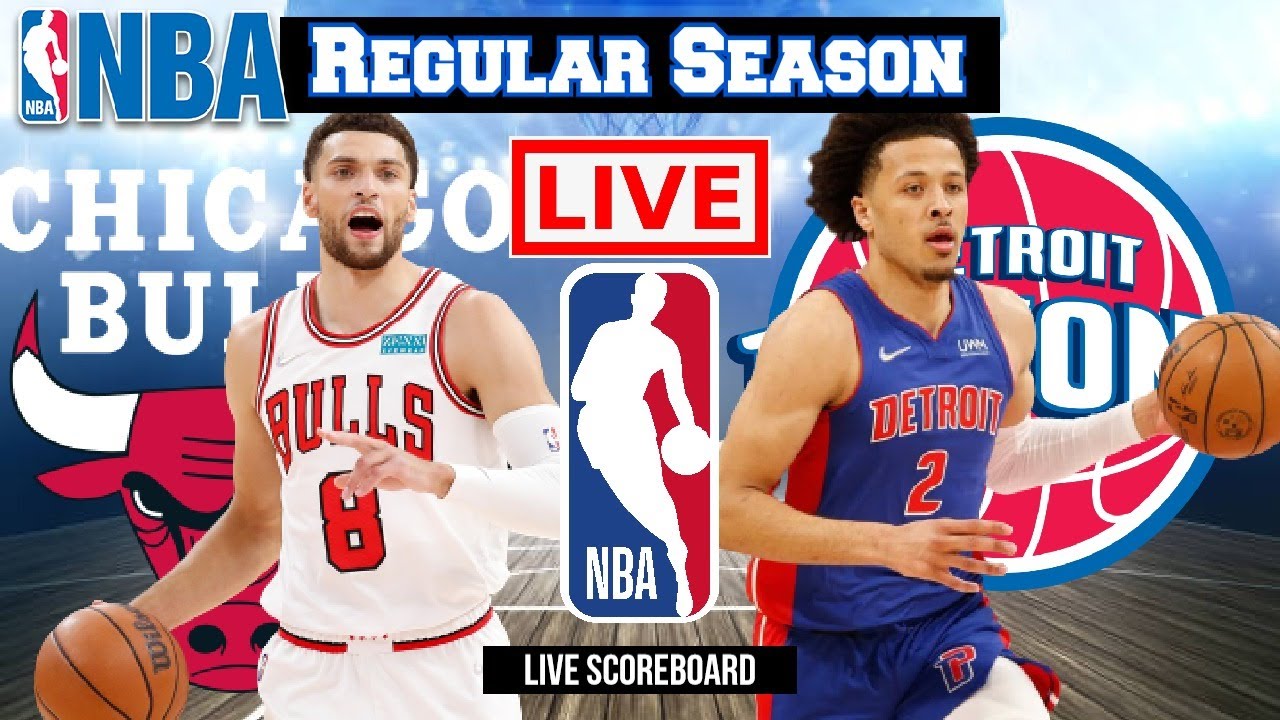 LIVE CHICAGO BULLS vs DETROIT PISTONS SCOREBOARD PLAY BY PLAY