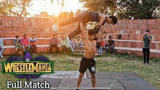 WWE Roman Reigns vs Brock Lesnar WrestleMania 34 Full Match | Backyard Wrestling