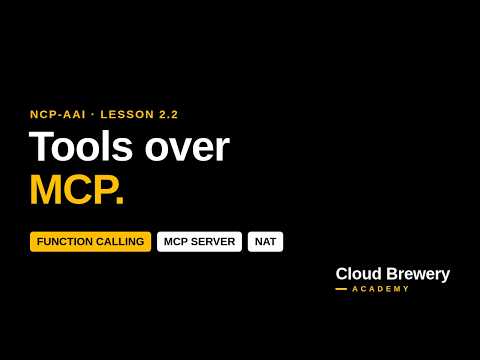 Function Calling and MCP Servers: Build and Serve Agent Tools | NVIDIA Agentic AI Course 2.2
