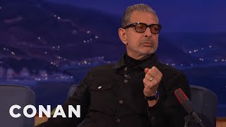 Jeff Goldblum Wooed His Wife With Music \& Contortion | CONAN on TBS