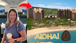 Hawaii Vlog | Delta Flight To Honolulu | Checking In To Disney's Aulani Resort Ko Olina