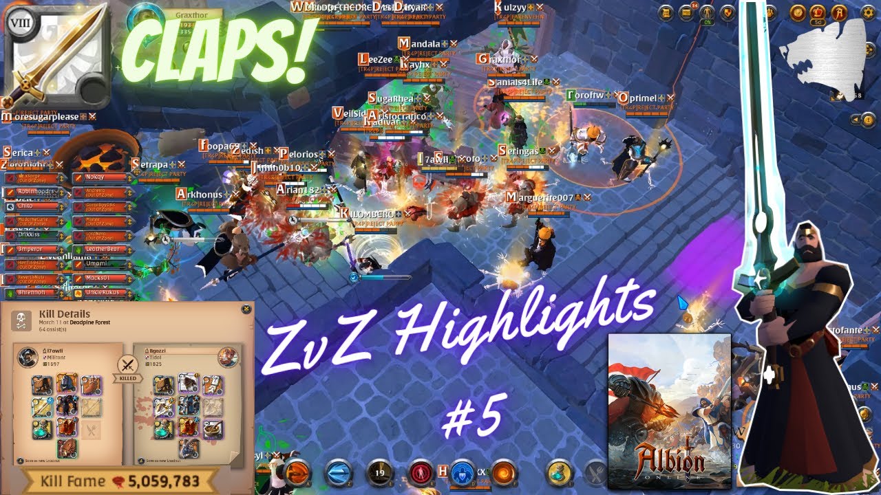 Albion Online : ZvZ Highlights #5 [𝑬𝒑𝒊𝒄 𝑭𝒊𝒈𝒉𝒕𝒔] 🔥 - YouTube