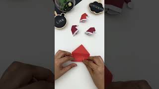 🤩 Santa Hat Finger Puppet || Christmas Crafts || #shorts #youtubeshorts #kidscrafts #christmas