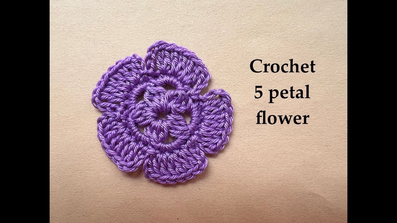Crochet flower no. 5 - beginner friendly