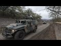 Сопровождение автоколонны ВС Азербайджана в Нагорном Карабахе