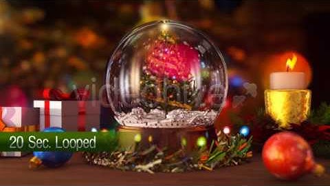 Looped Snow Globe Decoration | After Effects Template