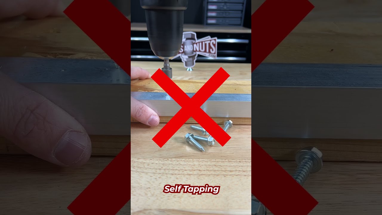 Self Tapping Screws VS Drilling Fasteners Diy Garage Fabrication Asmr Mechanic