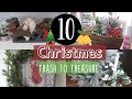 10 CHRISTMAS TRASH TO TREASURE 2019 | THRIFT TO TREASURE | DOLLAR TREE WALMART AND GOOD WILL