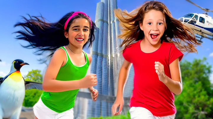 Nastya and Evelyn have an exciting summer trip to Dubai