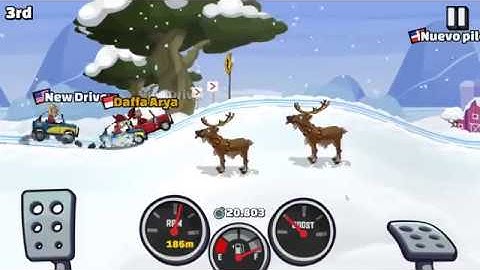 VERY HARD SNOW RACE HILL CLIMB RACING 2 ANDROID iOS MICROSOFT GAMEPLAY #4 - NUSA DROIDS
