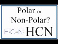 Polarity and Bonding in HCN