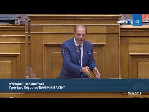 Κ. Βελόπουλος (Πρόεδρος ΕΛΛΗΝΙΚΗ ΛΥΣΗ)(Αίτηση Άρσης της Ασυλίας)(28/07/2021)