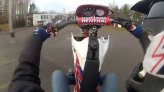 Autumn 2014 | Wheelie training | GoPro Hero 3 | Rieju RR & Derbi DRD