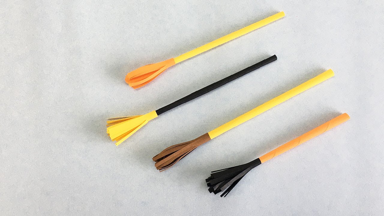 Halloween Witch Broomstick | How to make a Broom | Easy DIY Kids Crafts