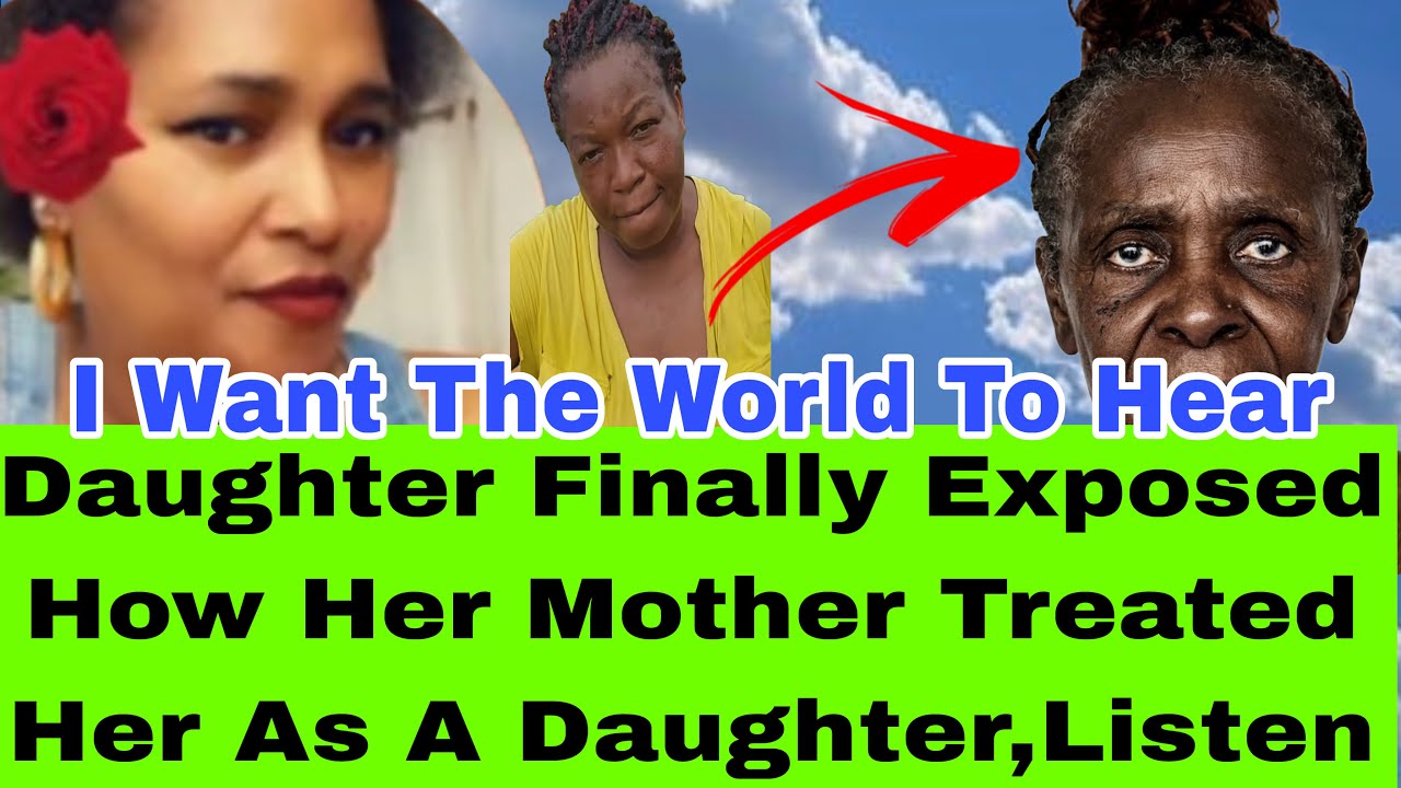 (BREAKING) DAUGHTER CONFESSED WHAT HER MOTHER DID AND WHY SHE NEVER RESPECT HER,LISTEN 