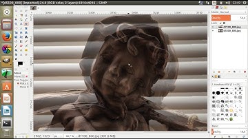 How to align images visually using GIMP