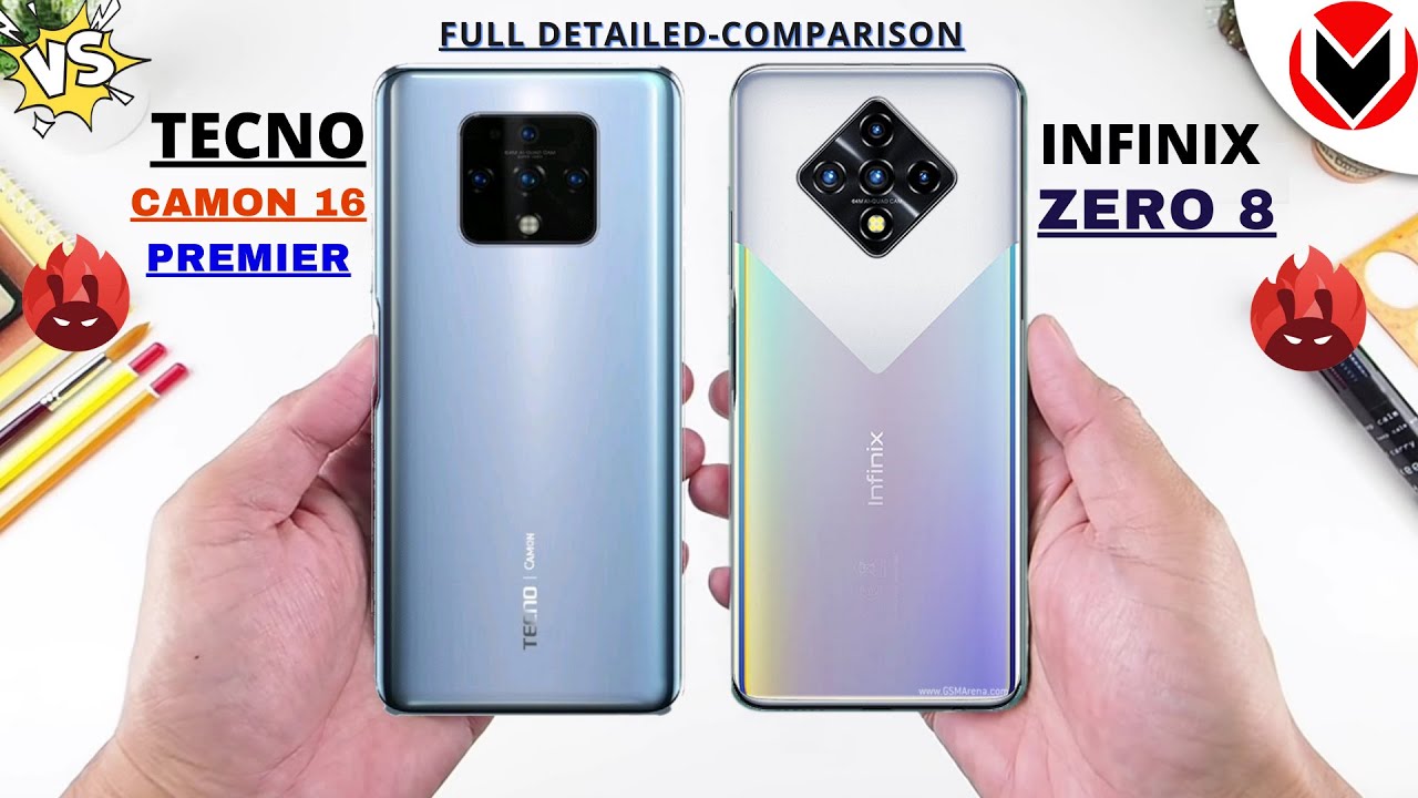 TECNO CAMON 16 PREMIER vs INFINIX ZERO 8 _Full Comparison _Which is best?