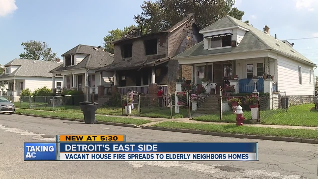 Vacant house catches fire