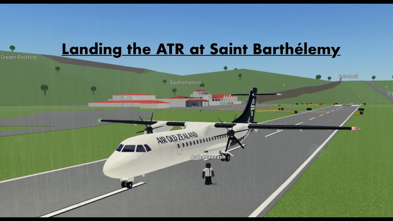 Landing the ATR 72 at Saint Barthélemy