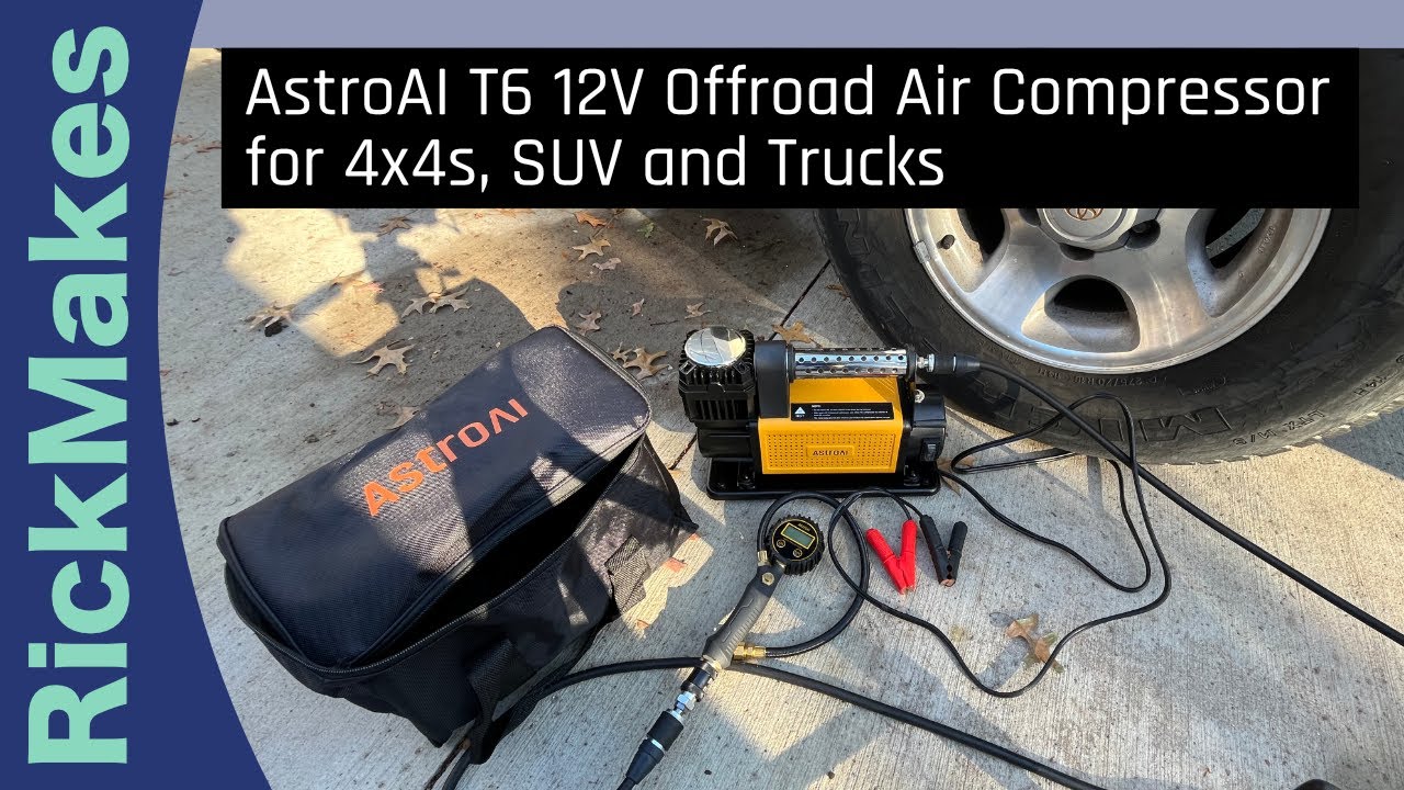 AstroAI T6 12V Offroad Air Compressor for 4x4s, SUV and Trucks 