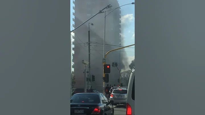 Commission Flats on fire Nicholson Street Carlton