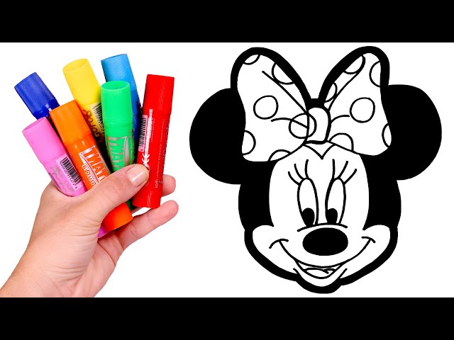 Dibuja y colorea a Minnie Mouse 🎨🐭Dibujos para niños - YouTube dibuja-y-colorea-a-minnie-mouse-dibujos-para-ni-os-youtube