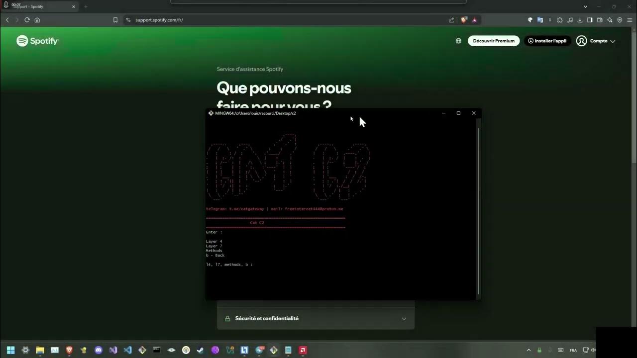 CAT C2 BOTNET SHOWCASE C2/BOTNET/API VS SPOTIFY - YouTube