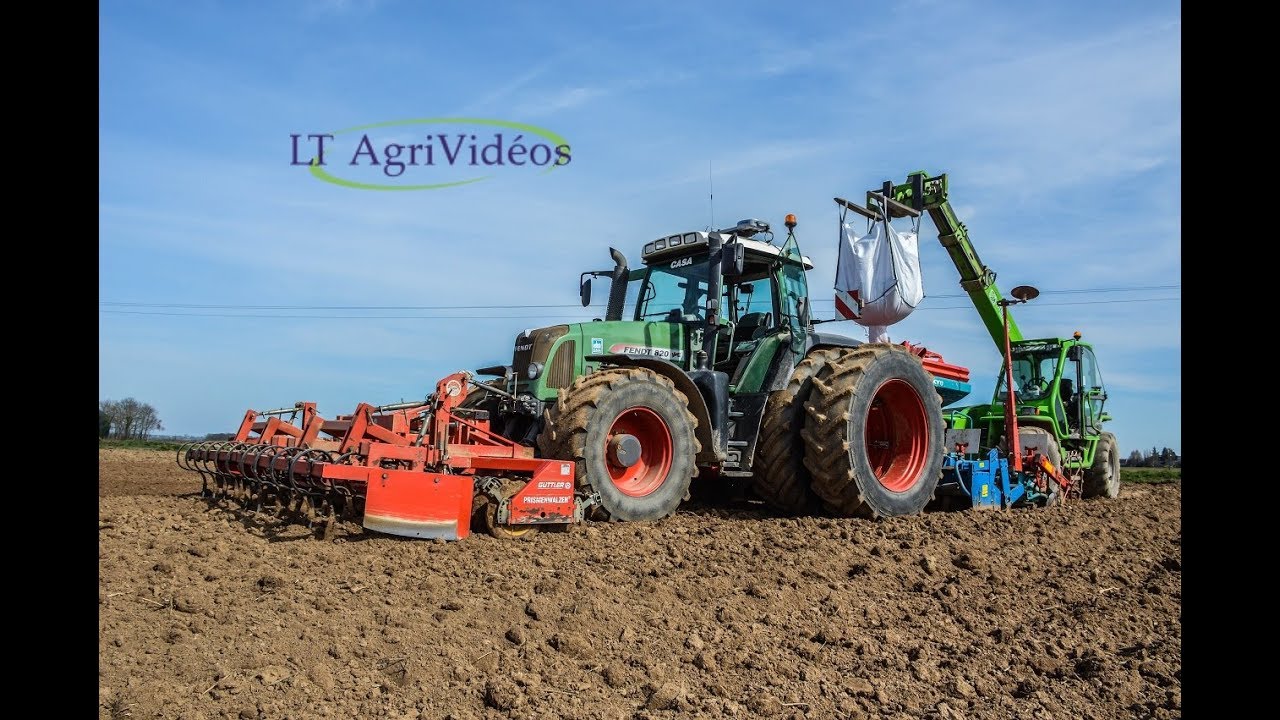 [DJI PHANTOM 3] 2x FENDT 820 VARIO A LA PREPARATION DES TERRES ET AUX SEMIS DE LIN | LT AgriVidéos