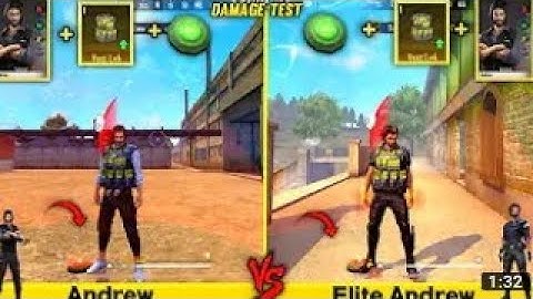ANDREW VS ELITE ANDREW DAMAGE TEST FREE FIRE - para SAMSUNG A3,A5,A6,A7,J2,J5,J7,S5,S6,S7,S9,A10,A20