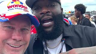 Flo Rida Concert Atlanta Motor Speedway Quaker State 400 NASCAR Race w/ DJ Wayne On Stage!
