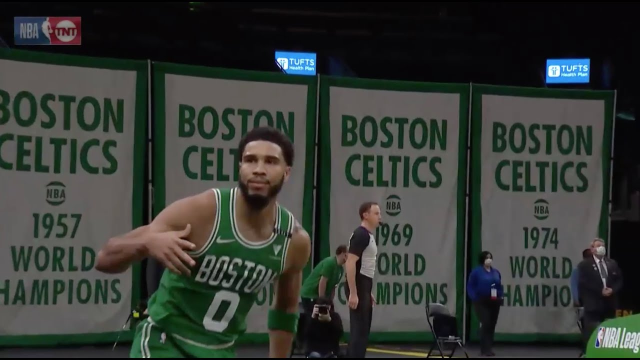 Jayson Tatum hits halftime buzzer-beater to end a play straight out of NBA  2K