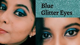 Blue Glitter Eyes | Eye Makeup Tutorial | Soniya Solomon