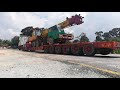 Loading mobile crane #lifetruckers #lowloader #scaniatopline