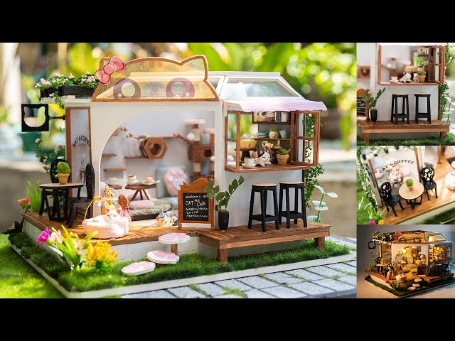 CUTEBEE DIY Dollhouse Wooden Miniature Mini Doll House with Garden