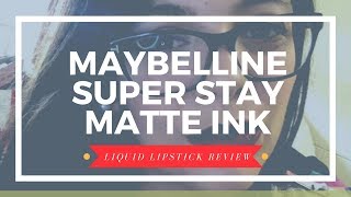 TRANSFER PROOF?! | Liquid Lipstick Review |Maybelline Super Stay Matte Ink