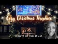 12 Days of Christmas | Day # 8 | My Cozy Christmas Fireplace Reveal | Decorating Holiday Shelves |