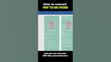 How to convert pdf to Ms word |convert pdf to word 2025 #msword #paramount #convertpdftoword