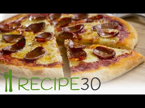 HOW TO MAKE PEPPERONI PIZZA FROM SCRATCH