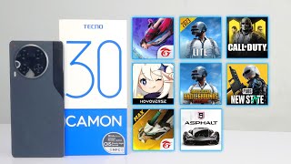 Tecno Camon 30 8+ Games Test - PUBG/GENSHIN/Asphalt 9/Call Of Duty/Free Fire - Helio G99u