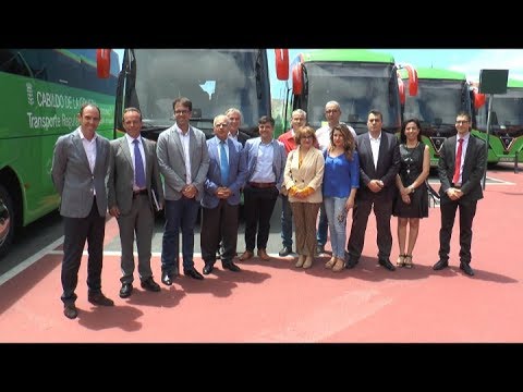Presentación de los nuevos vehiculos de GuaguaGomera SAU