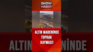 Erzincandaki Altın Madeninde Toprak Kayması Meydana Geldi