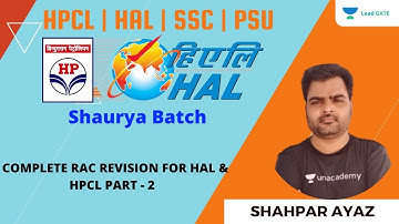 COMPLETE RAC REVISION FOR HAL & HPCL | PART - 2 | GATE 2022 | ESE 2021 | Shahpar Ayaz