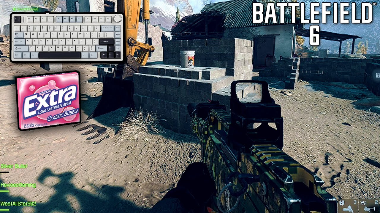 ASMR | Battlefield 6 (Жевание жвачки, шёпот и звуки клавиатуры)