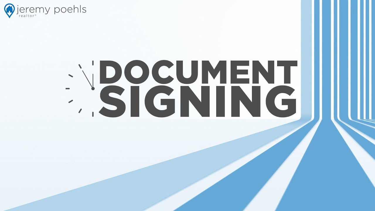 Document Signing - Home Buying Timeline