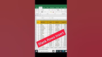 How to Insert Blank Rows in Excel | Easy Excel Tips for Beginners